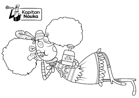 Kolorowanka dla dzieci do pobrania - Bazgraki | Kapitan Nauka